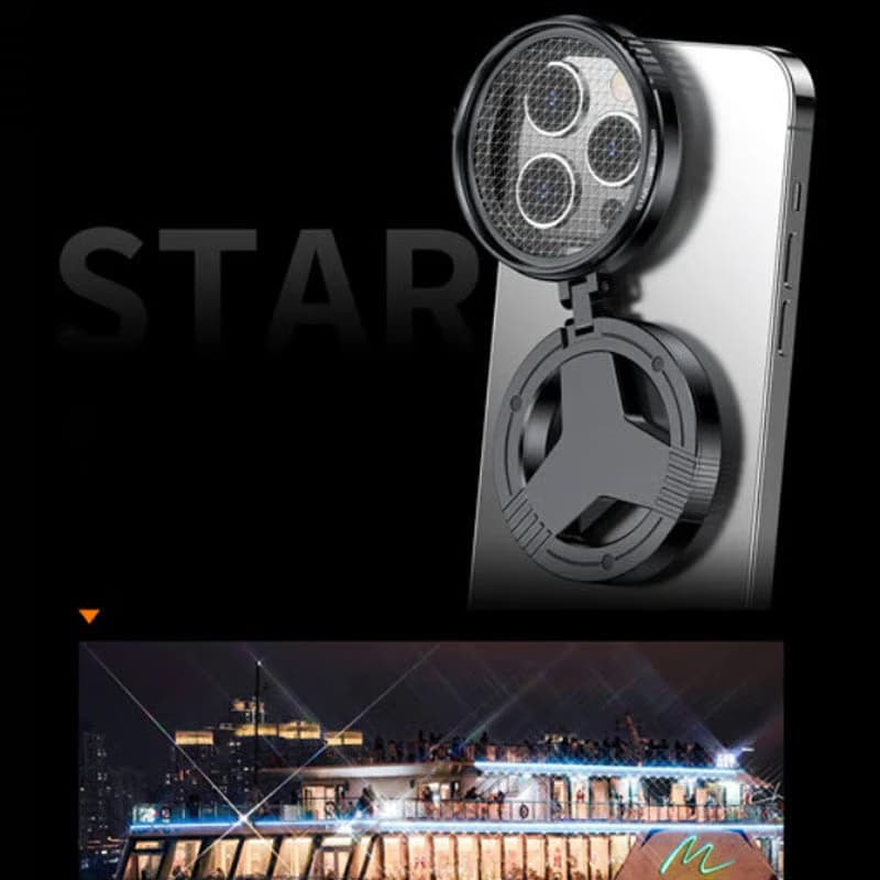 2‑in‑1 Magnetic CPL & Star Filter Lens